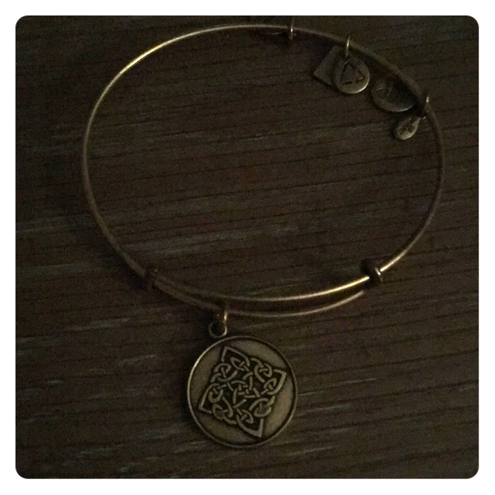 Alex and Ani celtic Knot bangle in gold